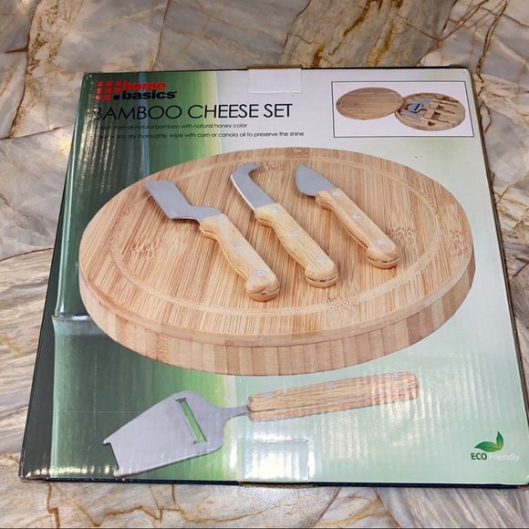 Bamboo Cooking Board Cheese Knife Set new - Picture 3 of 3